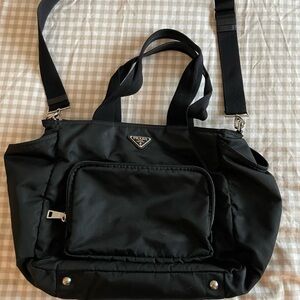 Prada Black Nylon Shoulder Bag